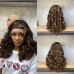 300% Density Double Drawn Bouncy Curly 13x4 Transparent Lace Full Frontal Wig
